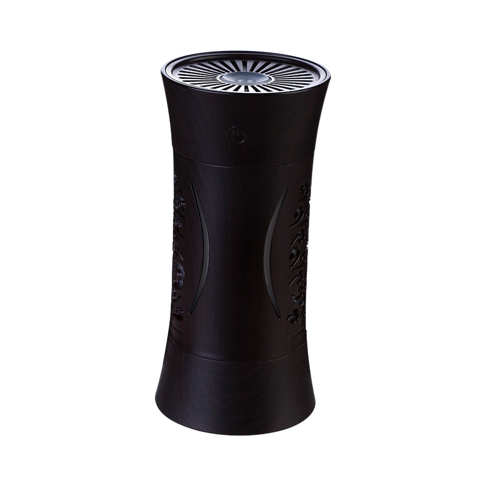 Wood Grain Aromatherapy Humidifier with Colorful LED Light
