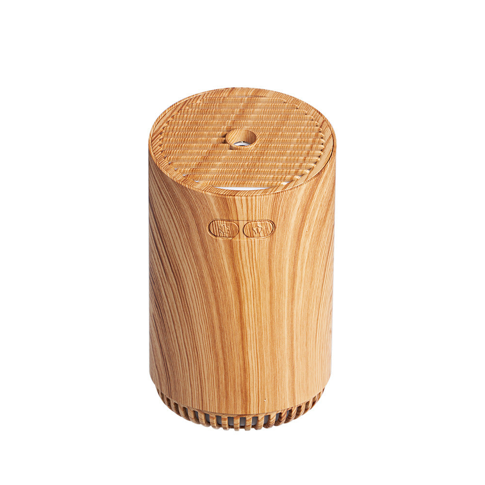 Wood Grain Mini Humidifier with Ambient Night Light