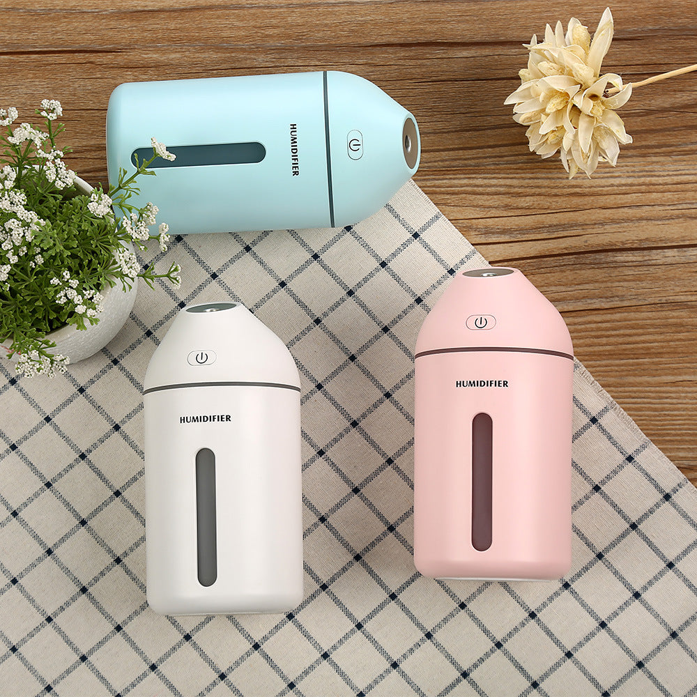 Mini USB Desk Humidifier with Soft Mist for Car & Desk