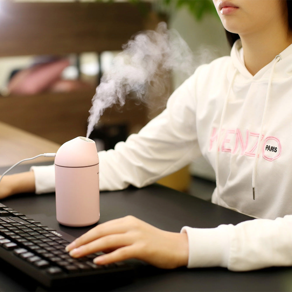 Mini USB Desk Humidifier with Soft Mist for Car & Desk