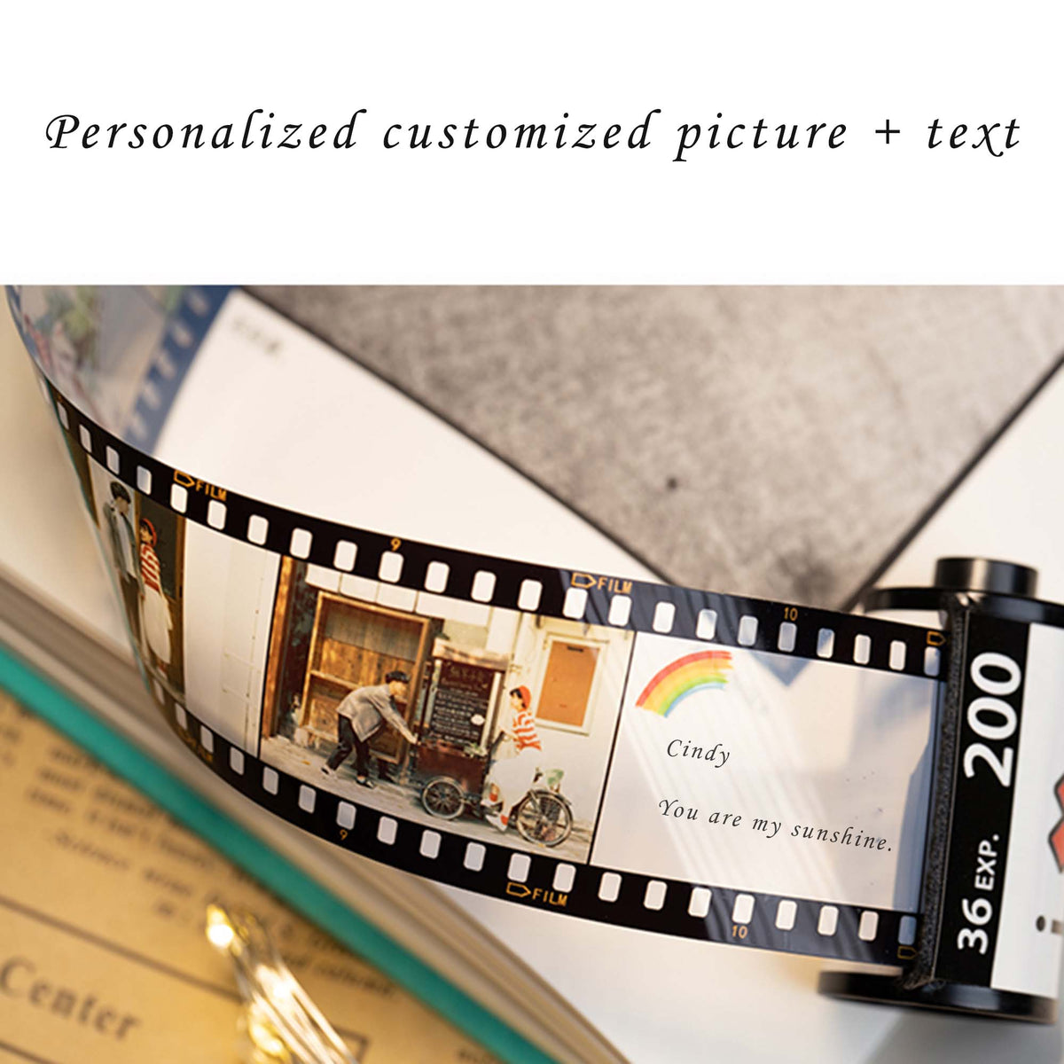 Personalized Photo Film Roll Keychain Memory Gift