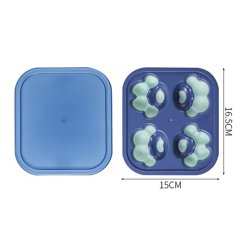 Cat Paw Silicone Ice Tray with Lid, Pops Out Easily