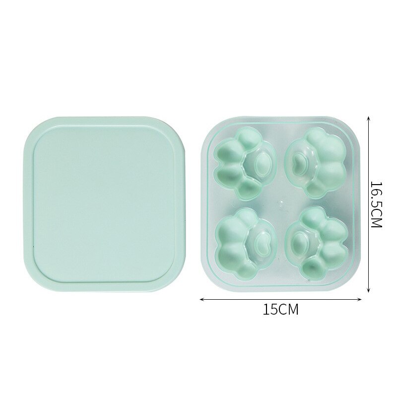 Cat Paw Silicone Ice Tray with Lid, Pops Out Easily