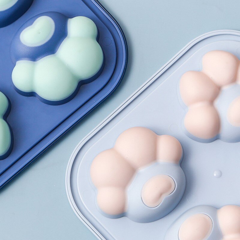 Cat Paw Silicone Ice Tray with Lid, Pops Out Easily