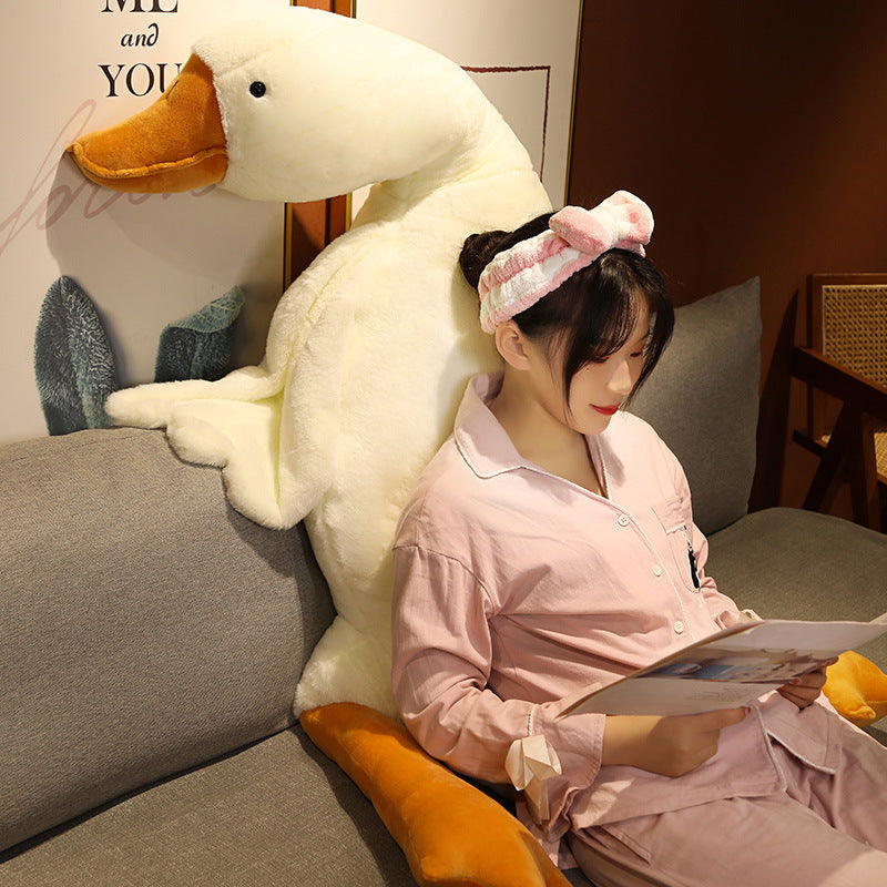 Big Goose Plush Pillow – Oversized Cuddly Room Companion