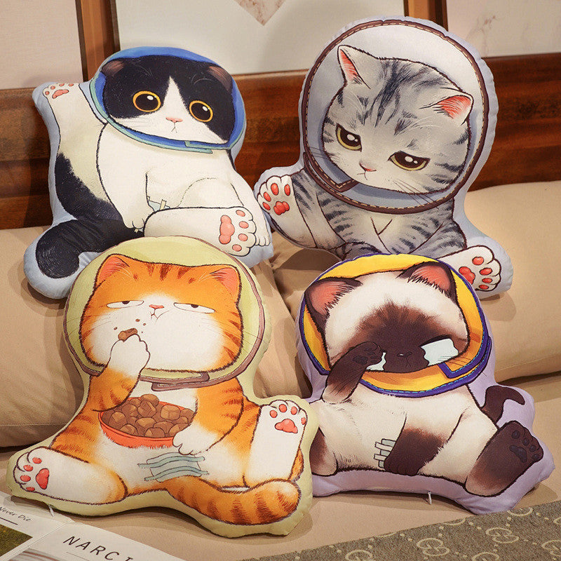 Cat Pillow Plush Cushion for Whimsical Home Styling