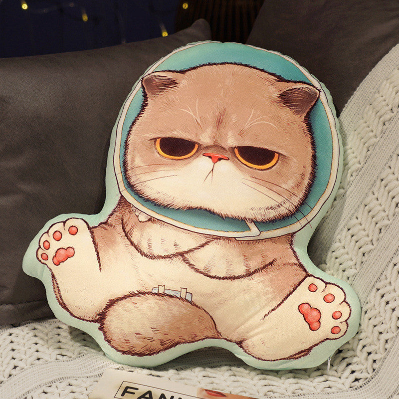 Cat Pillow Plush Cushion for Whimsical Home Styling