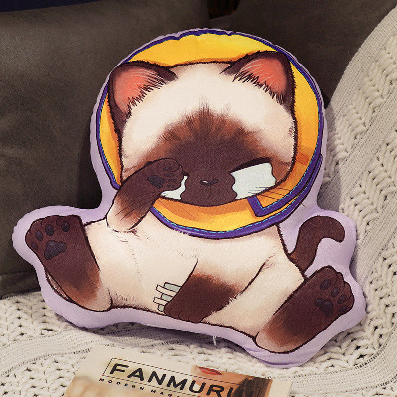 Cat Pillow Plush Cushion for Whimsical Home Styling