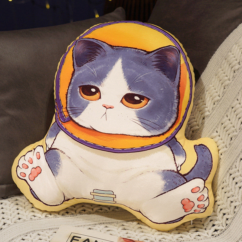 Cat Pillow Plush Cushion for Whimsical Home Styling