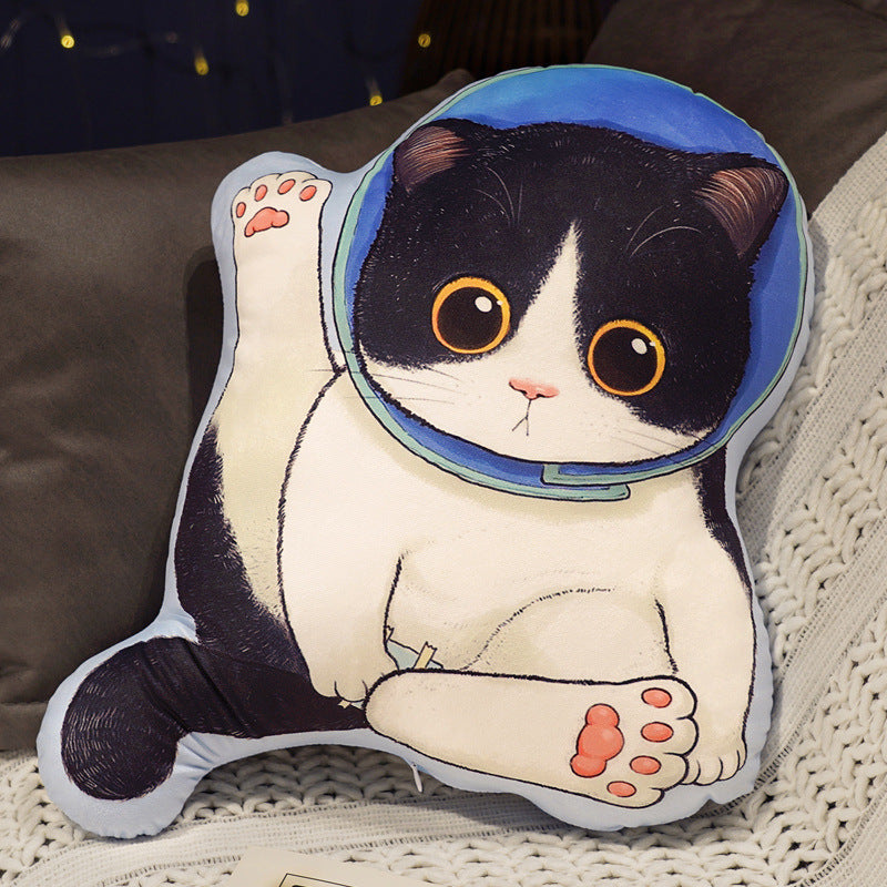 Cat Pillow Plush Cushion for Whimsical Home Styling