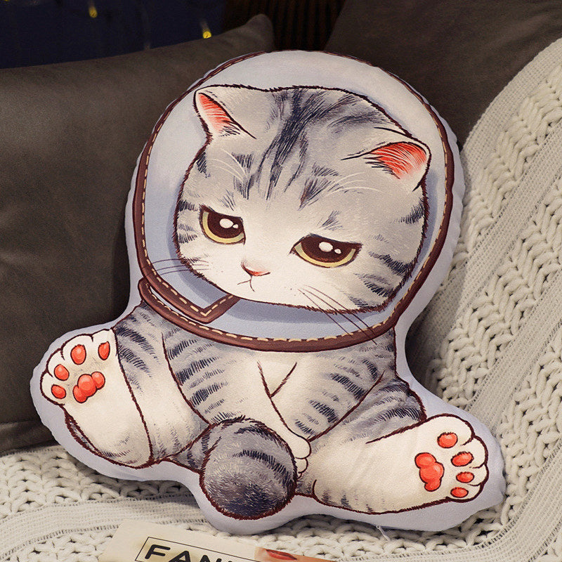 Cat Pillow Plush Cushion for Whimsical Home Styling