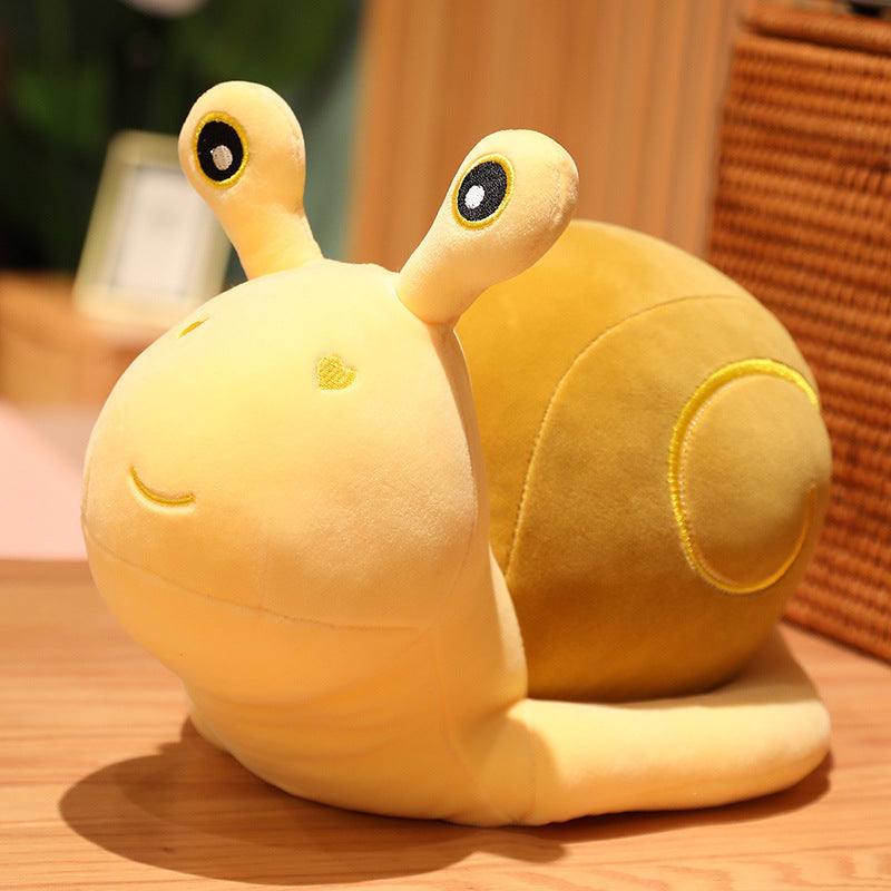Snail Plush Pillow for Cozy Bedroom Decor & Cuddles