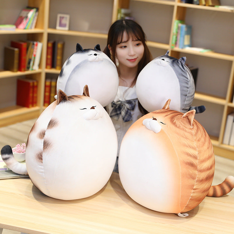 Cat Plush Pillow Cushion for Cozy Lounging & Decor
