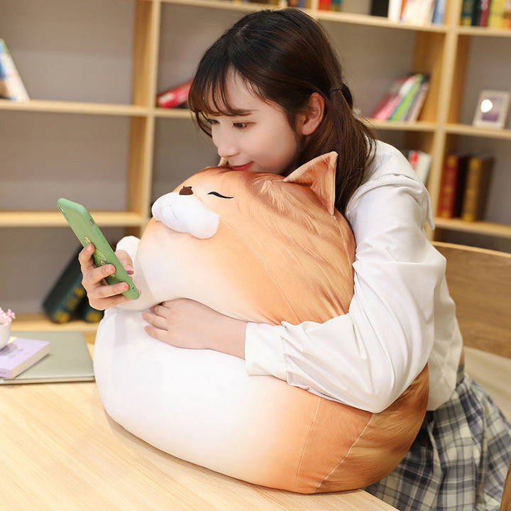 Cat Plush Pillow Cushion for Cozy Lounging & Decor