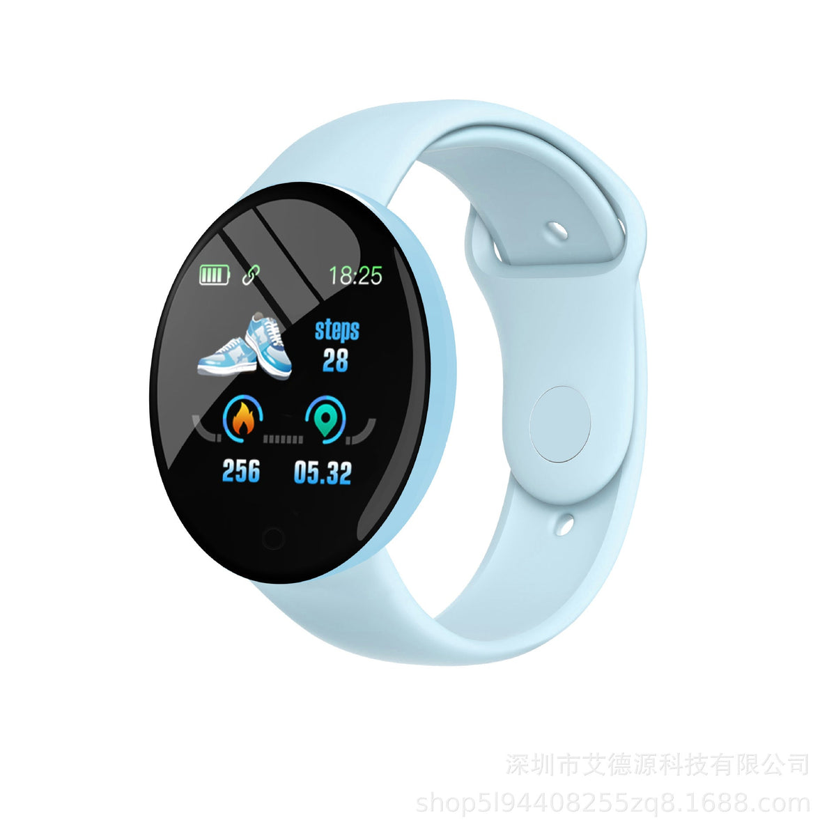 Macaron Fitness Tracker with Heart Rate & Step Counter