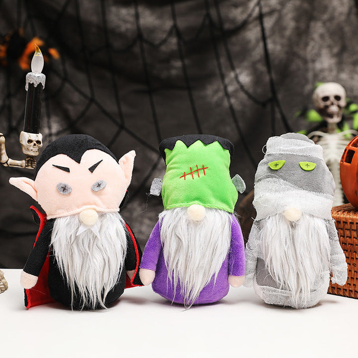 Halloween Character Doll Set for Whimsical Displays