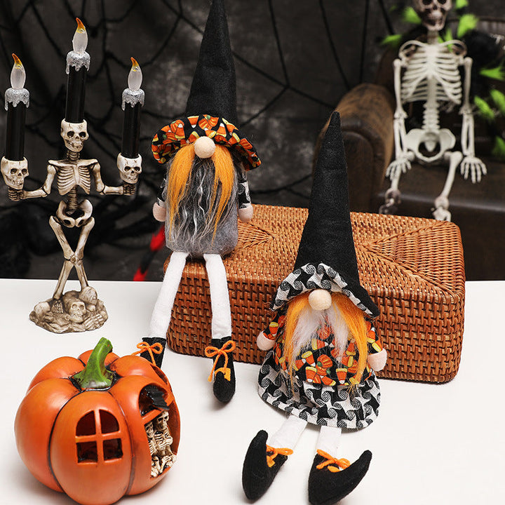 Long-Legged Halloween Witch Dolls for Festive Decor
