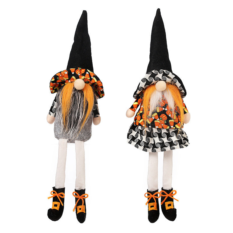 Long-Legged Halloween Witch Dolls for Festive Decor