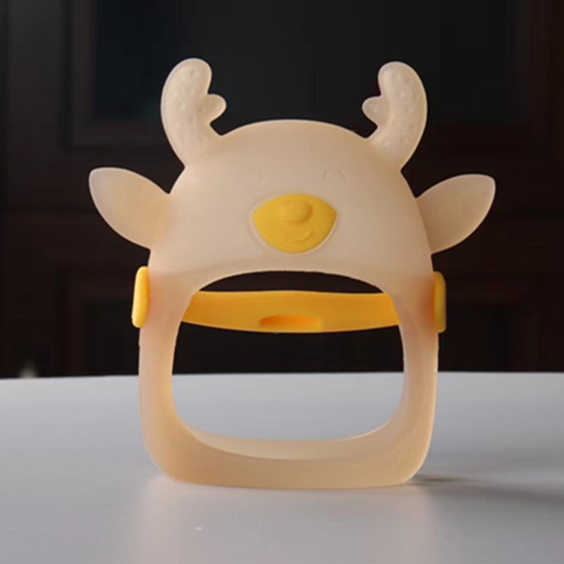 Deer Silicone Teether Toy for Soothing Sore Baby Gums