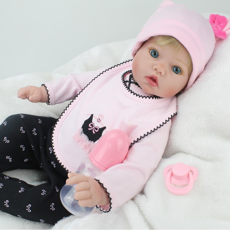 50cm Reborn Baby Doll With Realistic Details & Outfit
