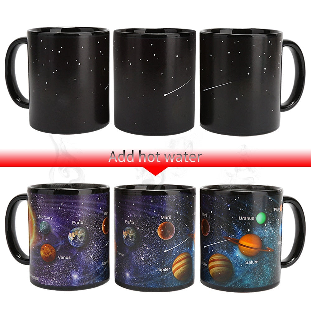 Color Changing Solar System Mug With Heat-Reveal Planets