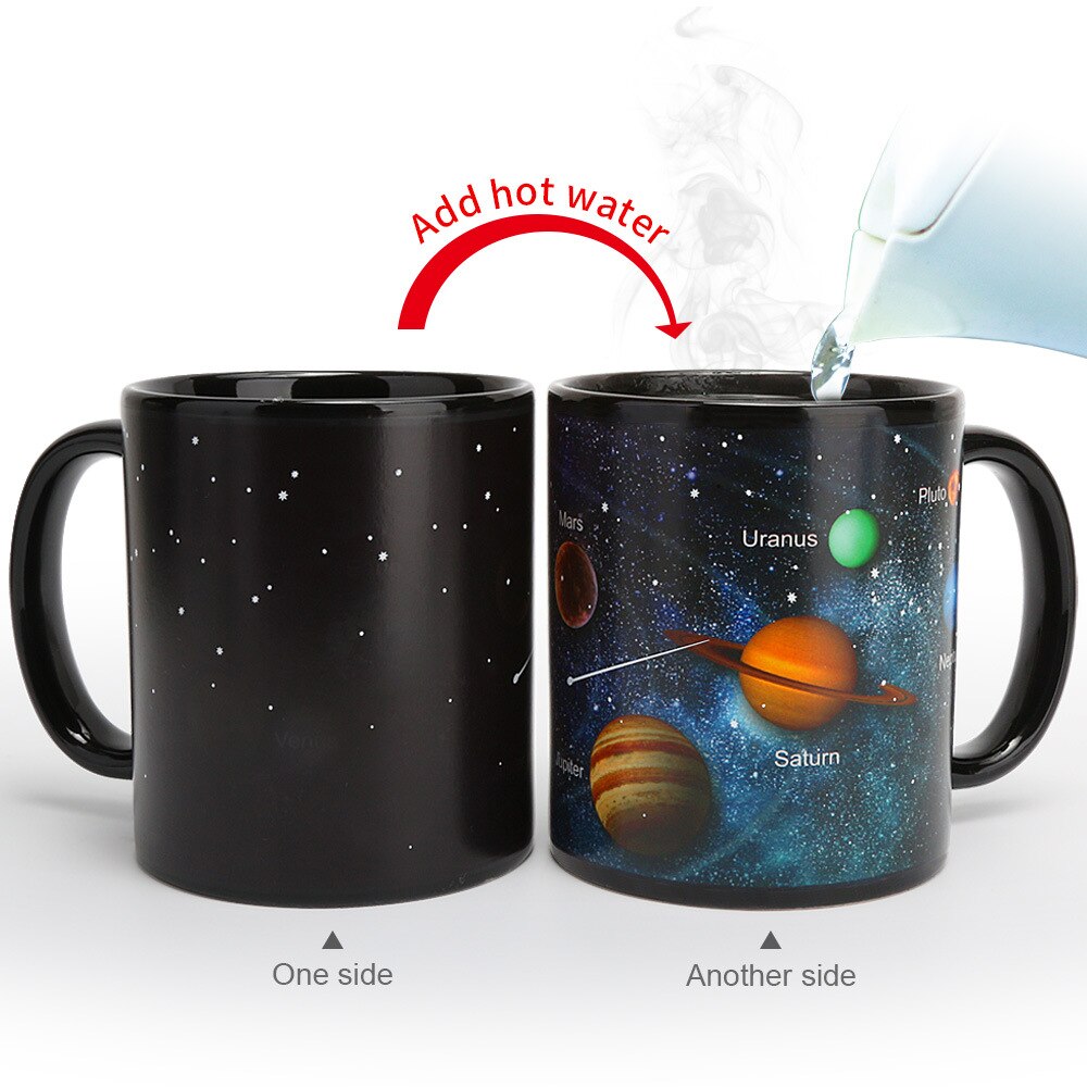 Color Changing Solar System Mug With Heat-Reveal Planets