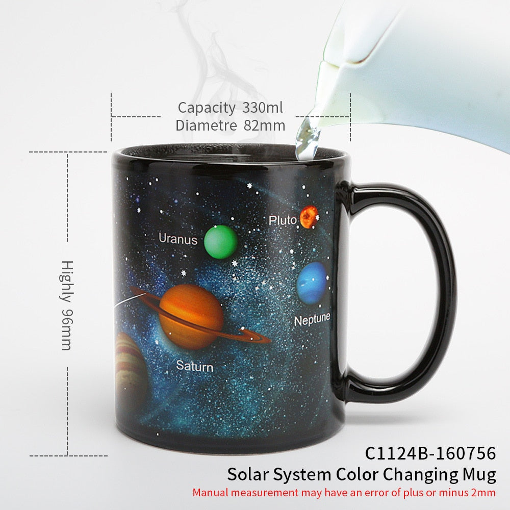 Color Changing Solar System Mug With Heat-Reveal Planets