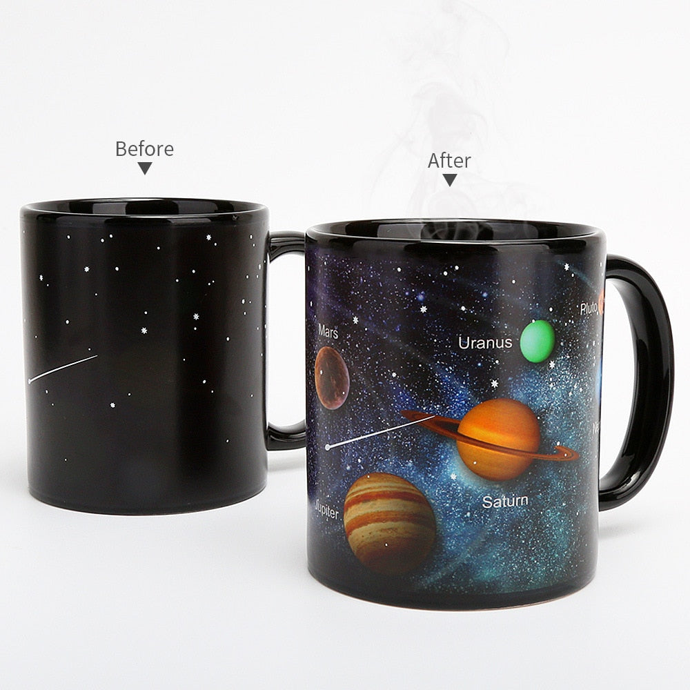 Color Changing Solar System Mug With Heat-Reveal Planets