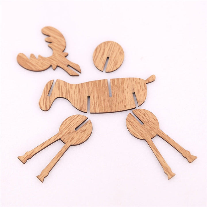 DIY Wooden Elk Ornaments for Rustic Christmas Decor