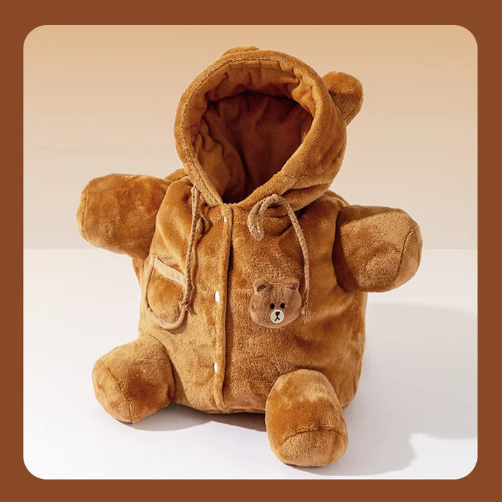 Pet Carrier Bag for Warm Teddy Bear Hands-Free Walks