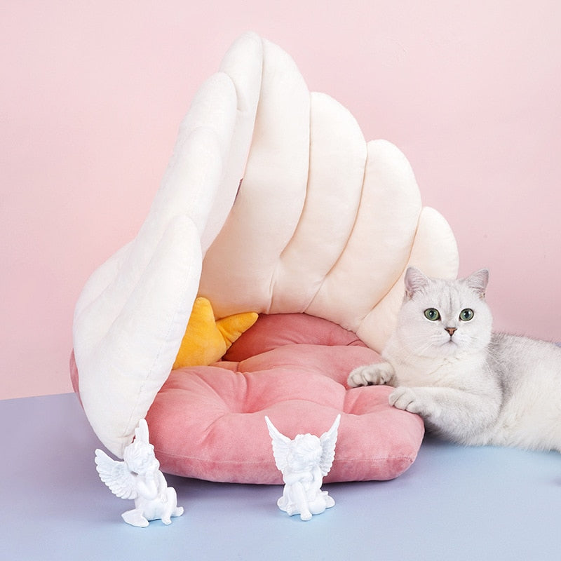 Dog Cave Bed for Warm, Cozy Indoor Sleeping Comfort