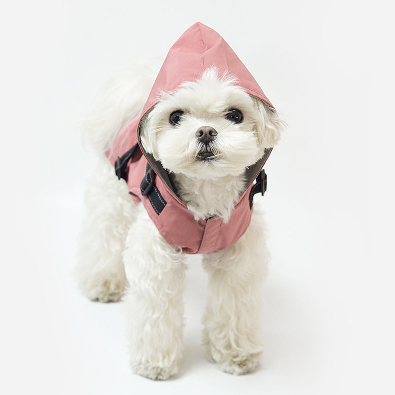 Dog Raincoat With Reflective Waterproof Full Coverage