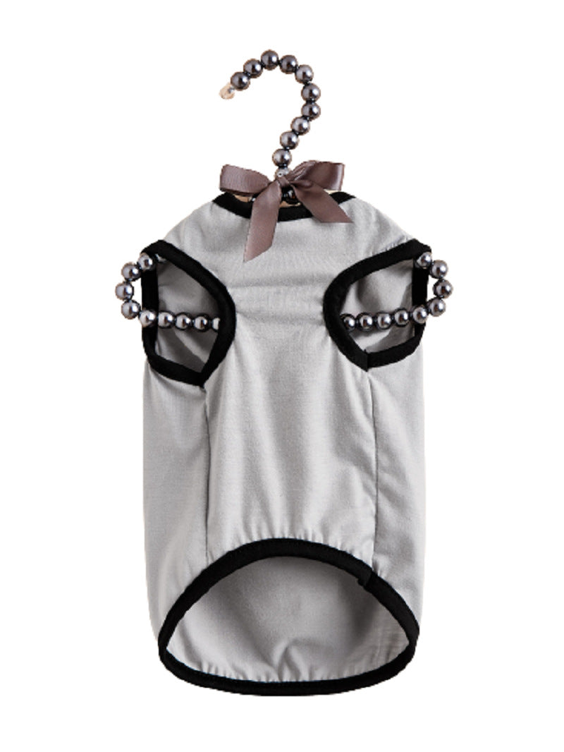 Lightweight Dog Vest Shirt with Sunglasses Graphic