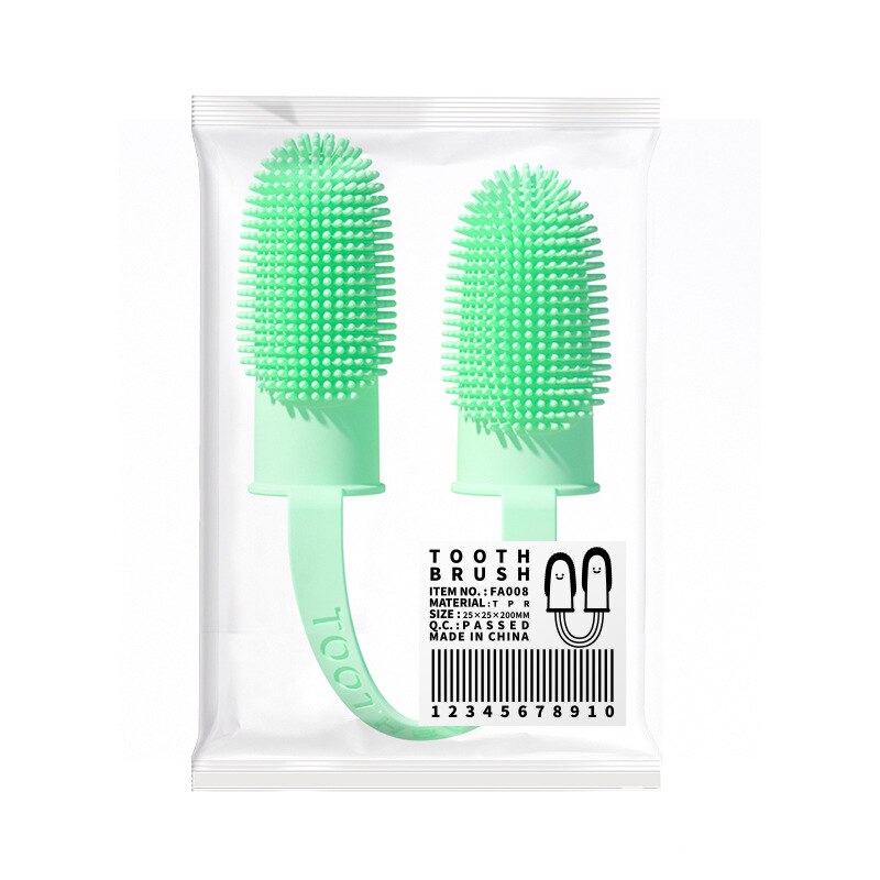 Double-Finger Dog Toothbrush for Easy Home Cleaning