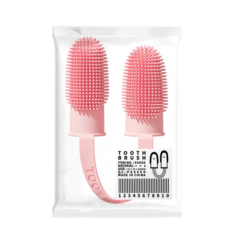 Double-Finger Dog Toothbrush for Easy Home Cleaning