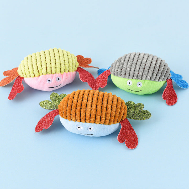 Textured Plush Dog Toy for Interactive Chewing Play