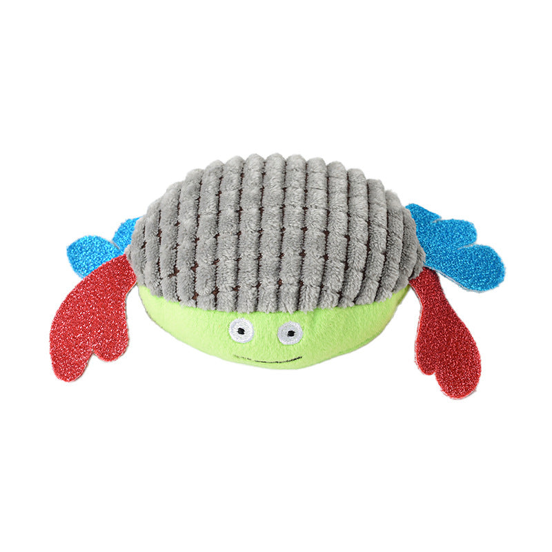 Textured Plush Dog Toy for Interactive Chewing Play