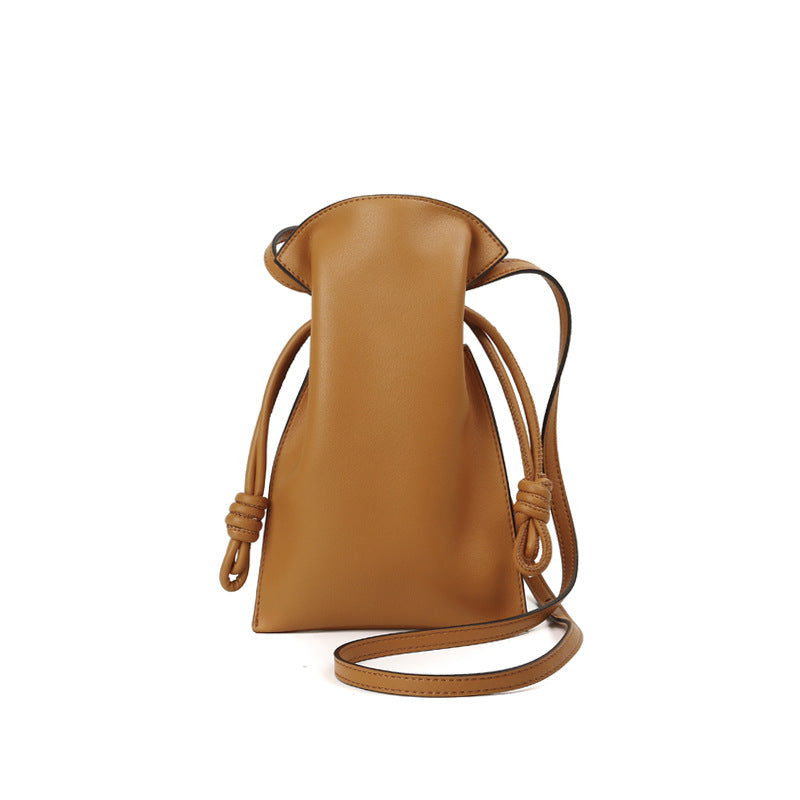Drawstring Bucket Bag for Polished Hands-Free Style
