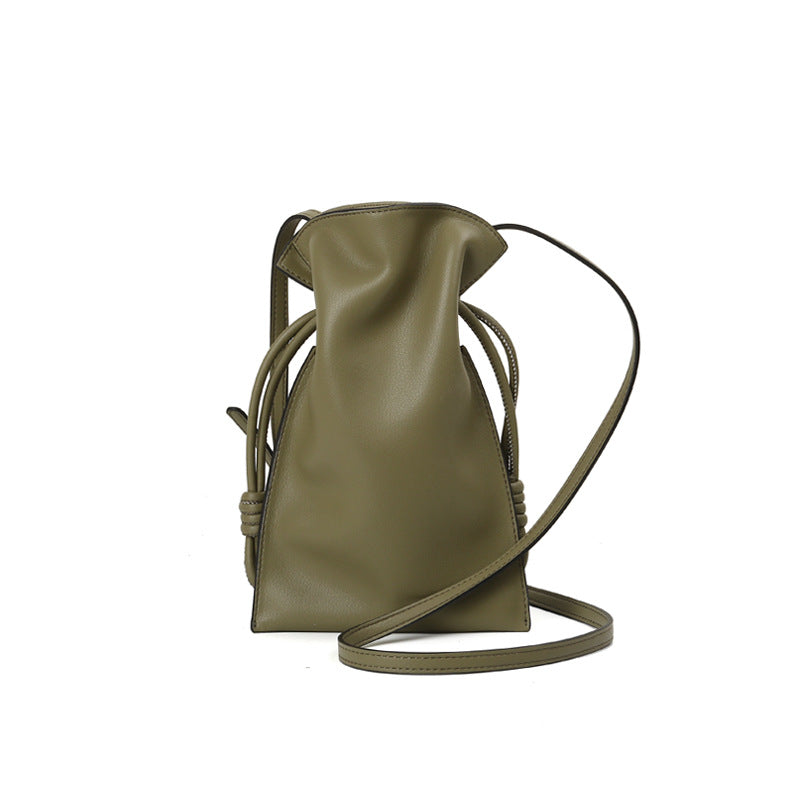 Drawstring Bucket Bag for Polished Hands-Free Style