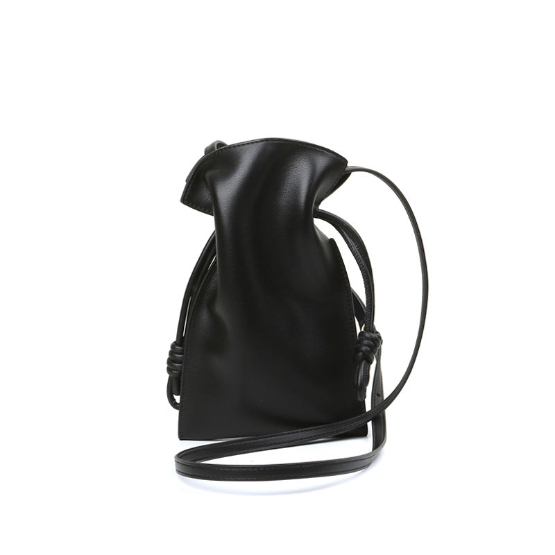 Drawstring Bucket Bag for Polished Hands-Free Style