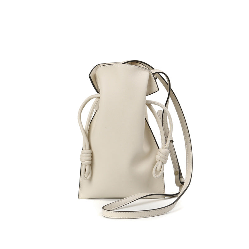 Drawstring Bucket Bag for Polished Hands-Free Style