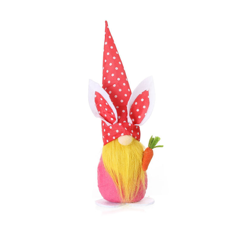 Easter Bunny Gnome Decoration for Playful Spring Charm