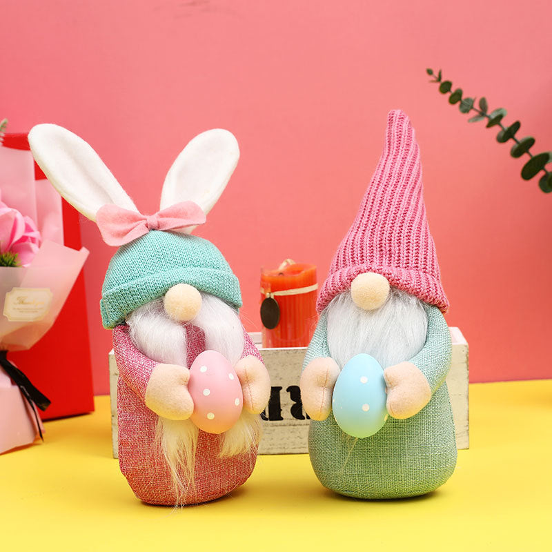 Easter Gnome Decorations Duo for Festive Spring Charm