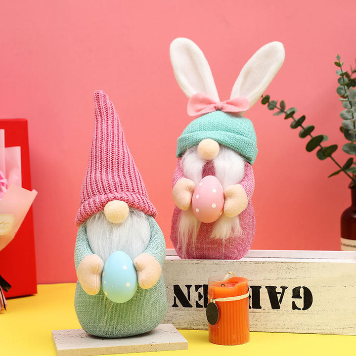 Easter Gnome Decorations Duo for Festive Spring Charm
