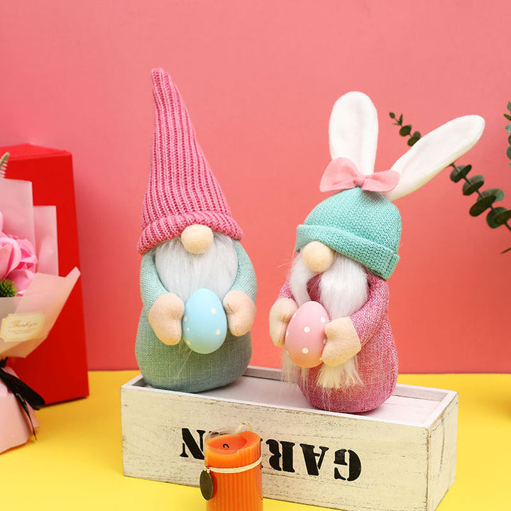 Easter Gnome Decorations Duo for Festive Spring Charm