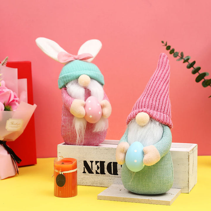 Easter Gnome Decorations Duo for Festive Spring Charm