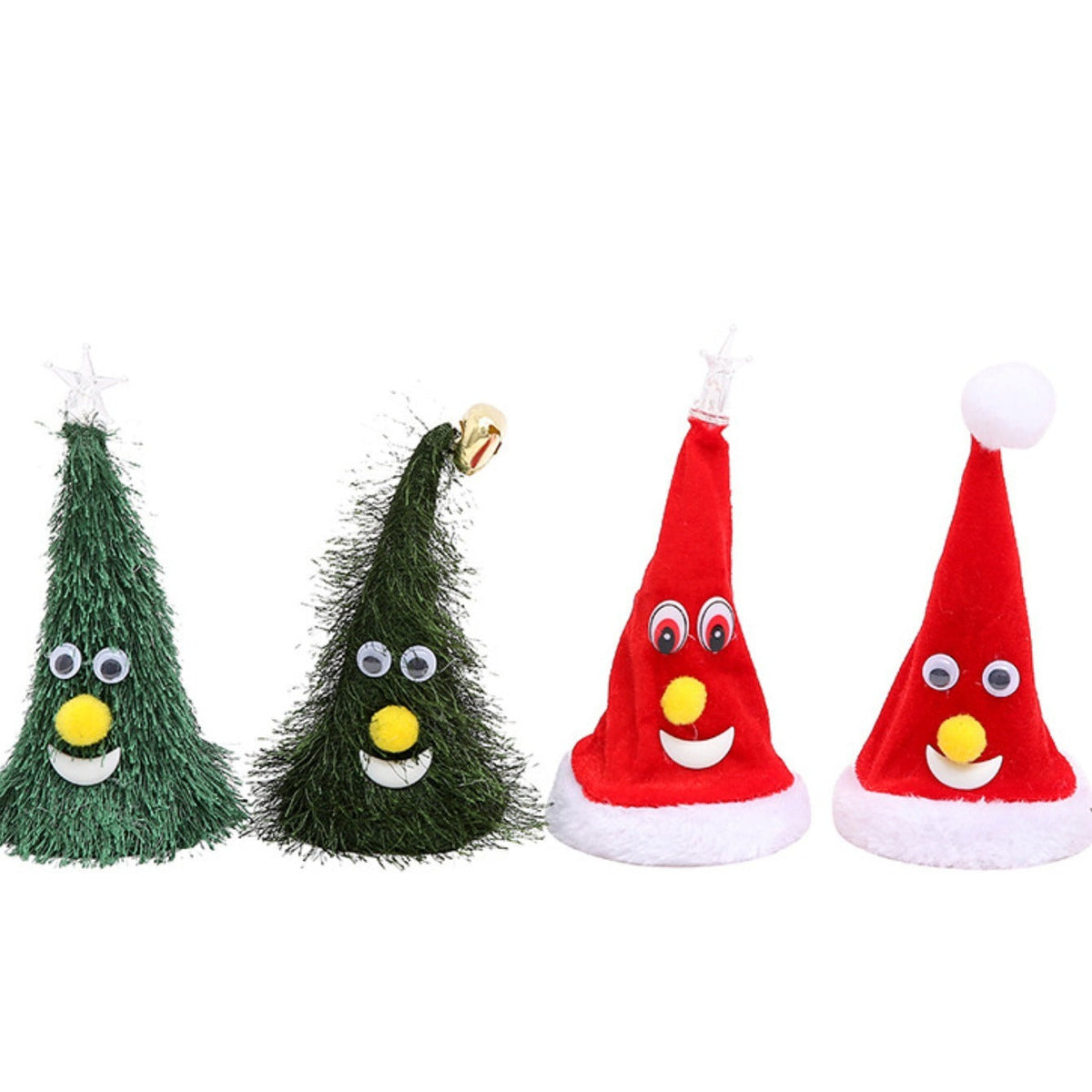 Electric Christmas Hat Decoration With Swinging Bell