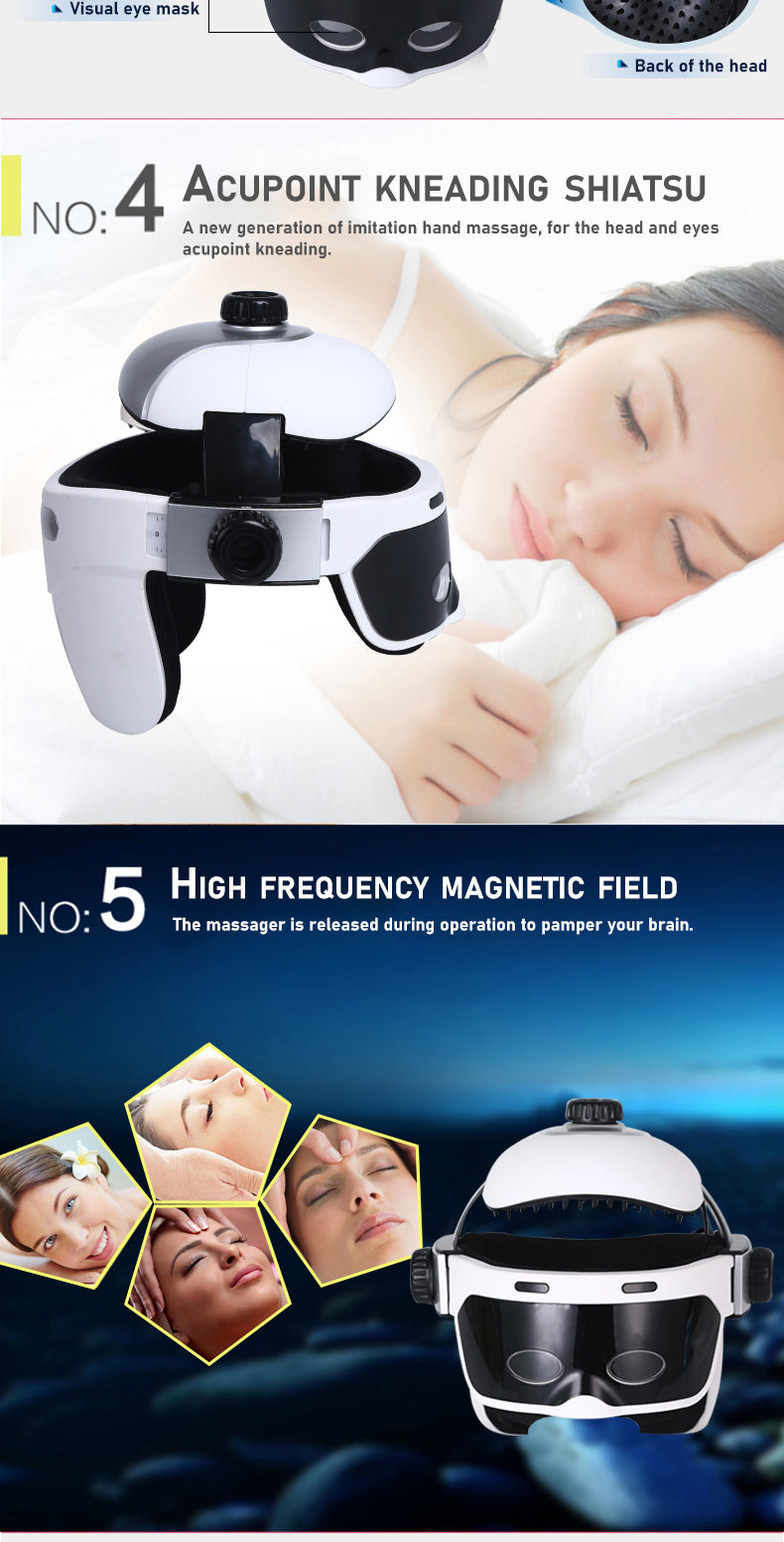 Head Massager With Vibration and Heat for Scalp Relief