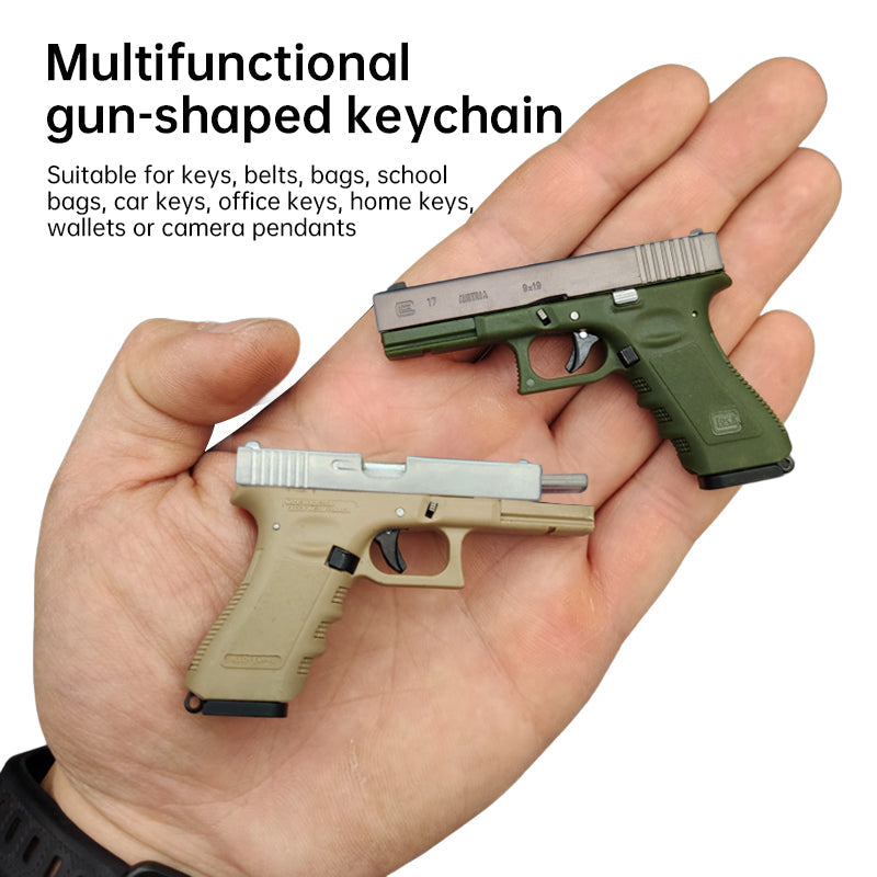 1:3 Glock G17-Style Alloy Keychain Tactical Collectible