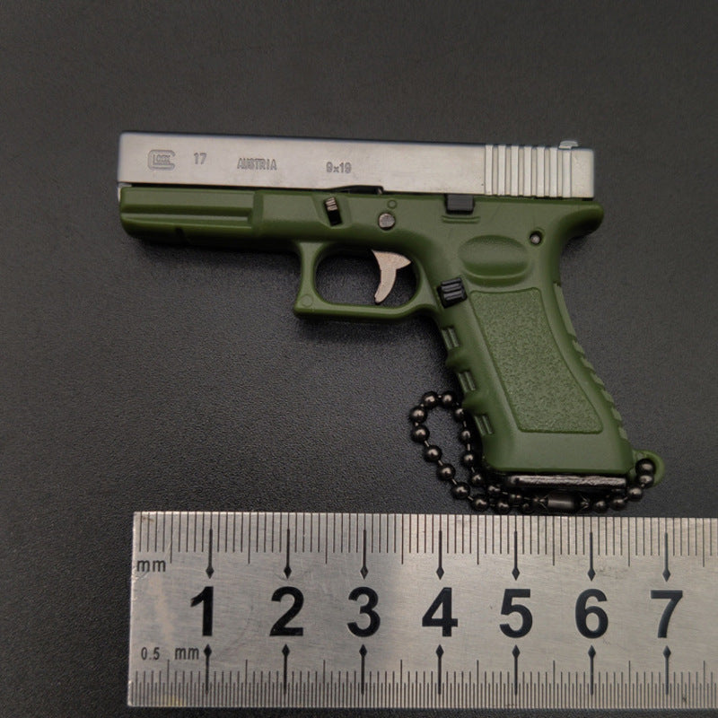 1:3 Glock G17-Style Alloy Keychain Tactical Collectible